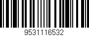 Código de barras (EAN, GTIN, SKU, ISBN): '9531116532'