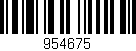 Código de barras (EAN, GTIN, SKU, ISBN): '954675'