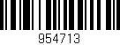 Código de barras (EAN, GTIN, SKU, ISBN): '954713'