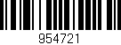 Código de barras (EAN, GTIN, SKU, ISBN): '954721'