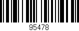 Código de barras (EAN, GTIN, SKU, ISBN): '95478'