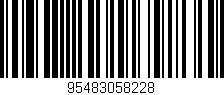 Código de barras (EAN, GTIN, SKU, ISBN): '95483058228'
