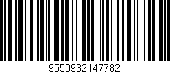 Código de barras (EAN, GTIN, SKU, ISBN): '9550932147782'