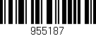 Código de barras (EAN, GTIN, SKU, ISBN): '955187'