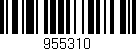 Código de barras (EAN, GTIN, SKU, ISBN): '955310'