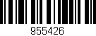 Código de barras (EAN, GTIN, SKU, ISBN): '955426'