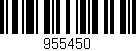 Código de barras (EAN, GTIN, SKU, ISBN): '955450'