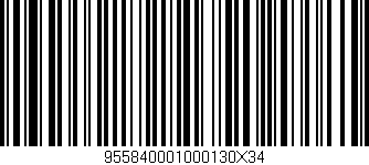 Código de barras (EAN, GTIN, SKU, ISBN): '955840001000130X34'