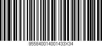 Código de barras (EAN, GTIN, SKU, ISBN): '955840014001433X34'