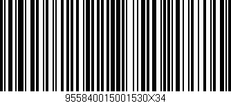 Código de barras (EAN, GTIN, SKU, ISBN): '955840015001530X34'