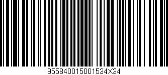Código de barras (EAN, GTIN, SKU, ISBN): '955840015001534X34'