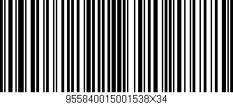 Código de barras (EAN, GTIN, SKU, ISBN): '955840015001538X34'