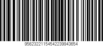 Código de barras (EAN, GTIN, SKU, ISBN): '95623221154542239943654'