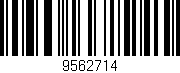 Código de barras (EAN, GTIN, SKU, ISBN): '9562714'