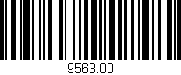 Código de barras (EAN, GTIN, SKU, ISBN): '9563.00'