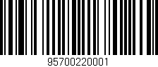 Código de barras (EAN, GTIN, SKU, ISBN): '95700220001'