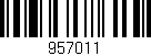Código de barras (EAN, GTIN, SKU, ISBN): '957011'