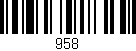 Código de barras (EAN, GTIN, SKU, ISBN): '958'