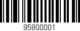Código de barras (EAN, GTIN, SKU, ISBN): '95800001'