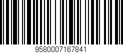 Código de barras (EAN, GTIN, SKU, ISBN): '9580007167841'