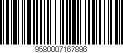 Código de barras (EAN, GTIN, SKU, ISBN): '9580007167896'