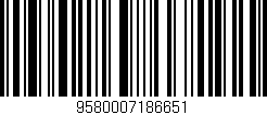 Código de barras (EAN, GTIN, SKU, ISBN): '9580007186651'