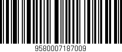 Código de barras (EAN, GTIN, SKU, ISBN): '9580007187009'