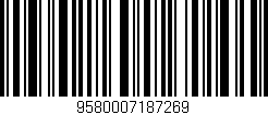 Código de barras (EAN, GTIN, SKU, ISBN): '9580007187269'