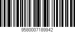 Código de barras (EAN, GTIN, SKU, ISBN): '9580007189942'