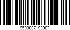 Código de barras (EAN, GTIN, SKU, ISBN): '9580007190887'
