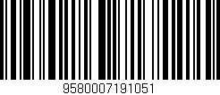 Código de barras (EAN, GTIN, SKU, ISBN): '9580007191051'