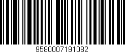 Código de barras (EAN, GTIN, SKU, ISBN): '9580007191082'