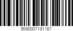 Código de barras (EAN, GTIN, SKU, ISBN): '9580007191167'
