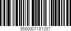 Código de barras (EAN, GTIN, SKU, ISBN): '9580007191297'