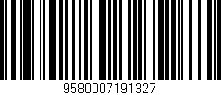 Código de barras (EAN, GTIN, SKU, ISBN): '9580007191327'
