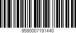 Código de barras (EAN, GTIN, SKU, ISBN): '9580007191440'