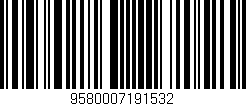 Código de barras (EAN, GTIN, SKU, ISBN): '9580007191532'