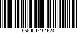 Código de barras (EAN, GTIN, SKU, ISBN): '9580007191624'