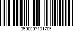 Código de barras (EAN, GTIN, SKU, ISBN): '9580007191785'