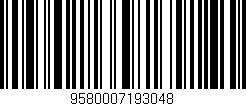 Código de barras (EAN, GTIN, SKU, ISBN): '9580007193048'