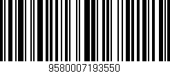 Código de barras (EAN, GTIN, SKU, ISBN): '9580007193550'