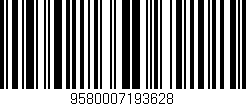 Código de barras (EAN, GTIN, SKU, ISBN): '9580007193628'