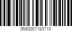 Código de barras (EAN, GTIN, SKU, ISBN): '9580007193710'