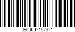 Código de barras (EAN, GTIN, SKU, ISBN): '9580007197671'