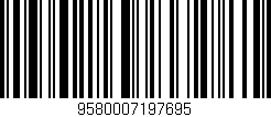 Código de barras (EAN, GTIN, SKU, ISBN): '9580007197695'