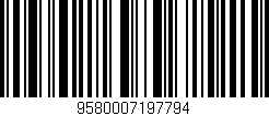 Código de barras (EAN, GTIN, SKU, ISBN): '9580007197794'