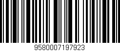 Código de barras (EAN, GTIN, SKU, ISBN): '9580007197923'