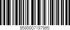 Código de barras (EAN, GTIN, SKU, ISBN): '9580007197985'