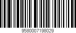 Código de barras (EAN, GTIN, SKU, ISBN): '9580007198029'