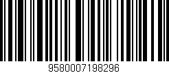 Código de barras (EAN, GTIN, SKU, ISBN): '9580007198296'